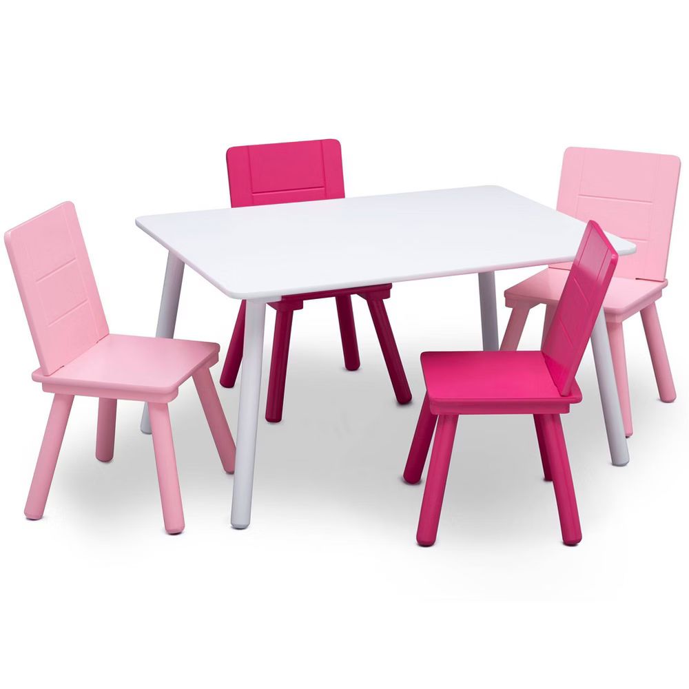 Delta Children Kids' Table and Chair Set 4 Chairs Included - /Pink | Target