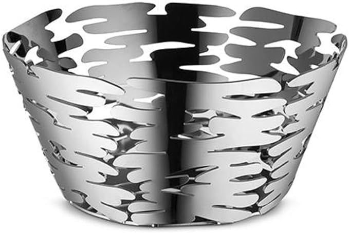 Alessi BM10/21 Barket Round basket in 18/10 stainless steel. | Amazon (US)