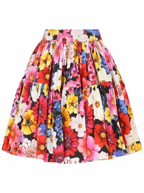 floral pleated skirt | Farfetch Global