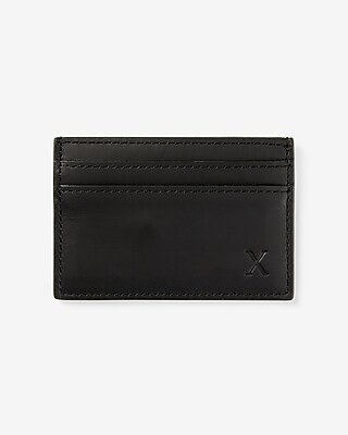 Black Leather Card Case | Express