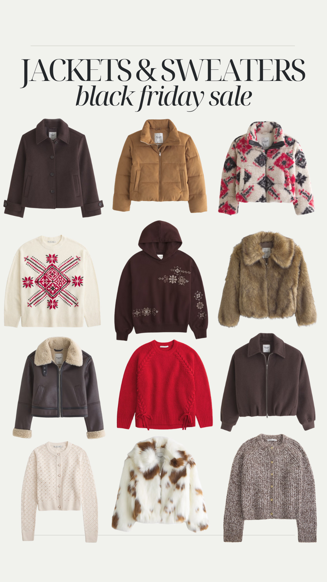 Black Friday sale. Up to 40% off from Abercrombie and Ficth 

 #LTKCyberWeek #LTKHoliday #LTKFindsUnder100