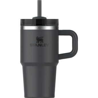 Stanley Quencher H2.0 Flowstate Tumbler 20 -fl oz Stainless steel Insulated Water bottle - Black ... | Lowe's
