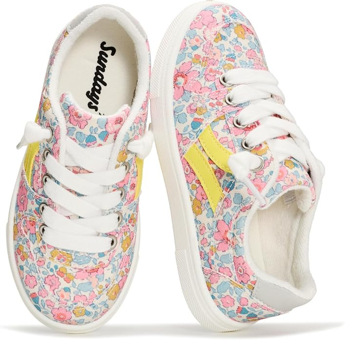 Sundays Girls Sneakers - Lightweight and Non-Slip Girls Shoes - Comfortable Soft Insole Kids Foot... | Amazon (US)