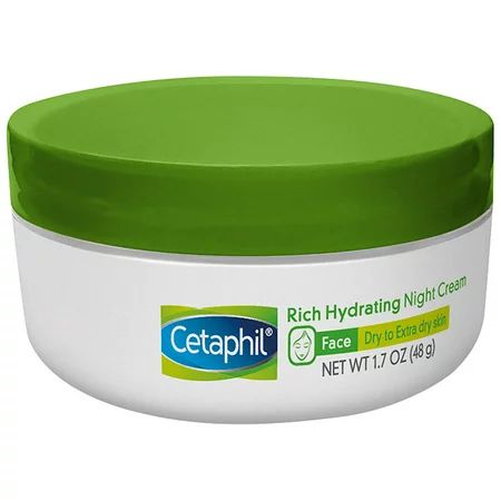 Cetaphil Rich Hydrating Night Cream, Face Moisturizer For Dry Skin, 1.7 Oz | Walmart (US)