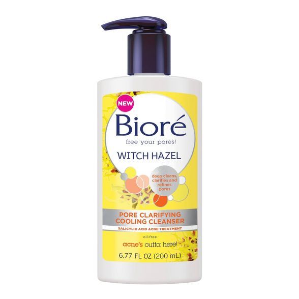 Biore Witch Hazel Pore Clarifying Cooling Cleanser - 6.77 fl oz | Target