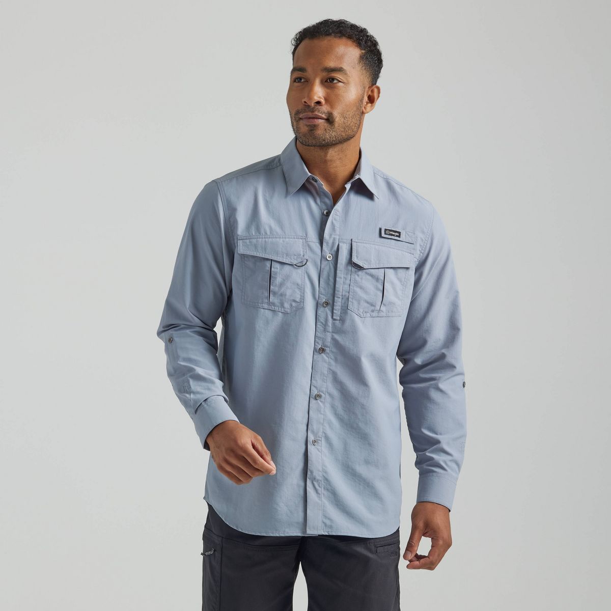 Wrangler Men's ATG Long Sleeve Fishing Button-Down Shirt | Target