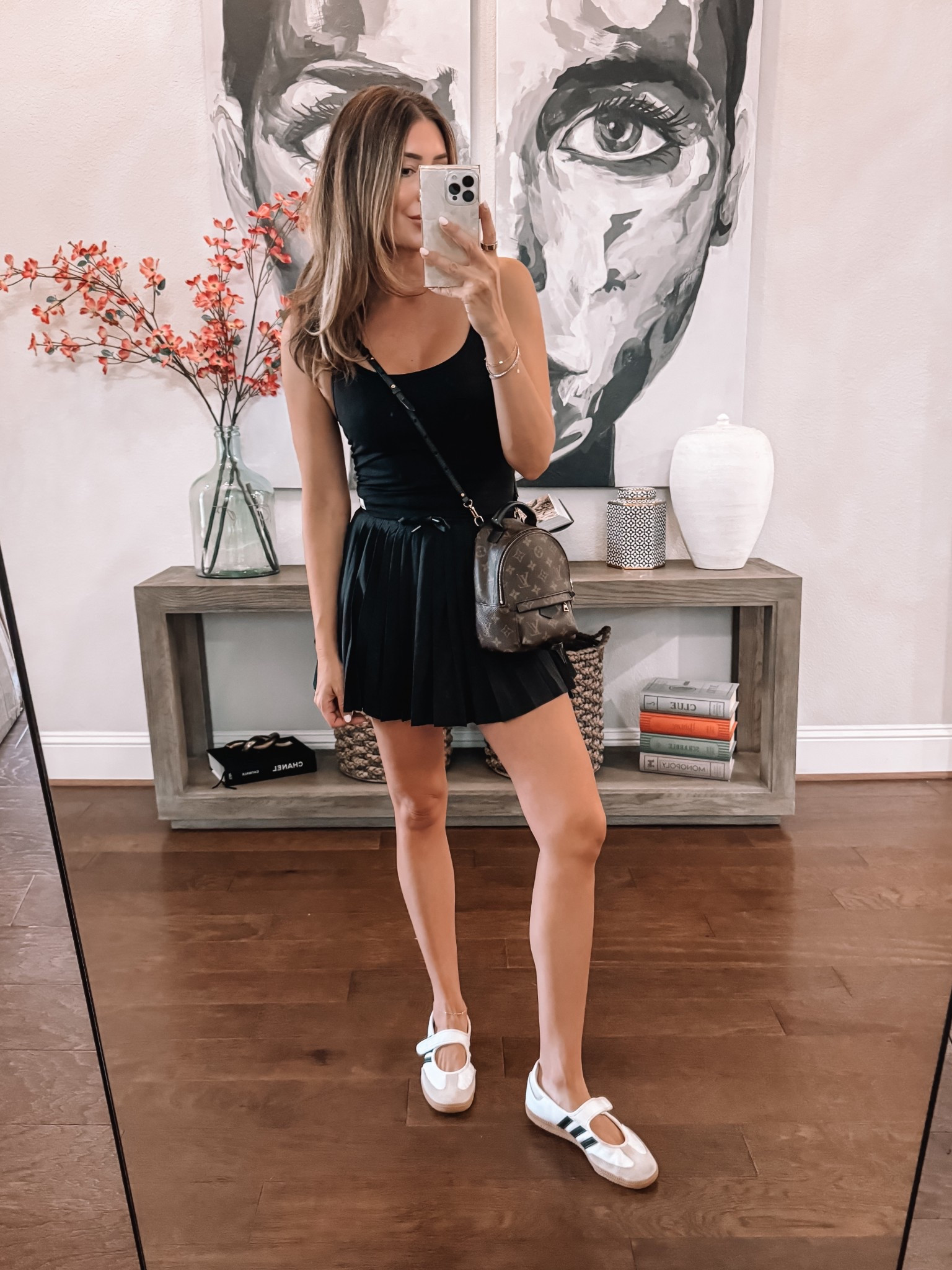 Medium in tank, sized down to XS in skort 

#LTKFindsUnder100 #LTKActive #LTKShoeCrush