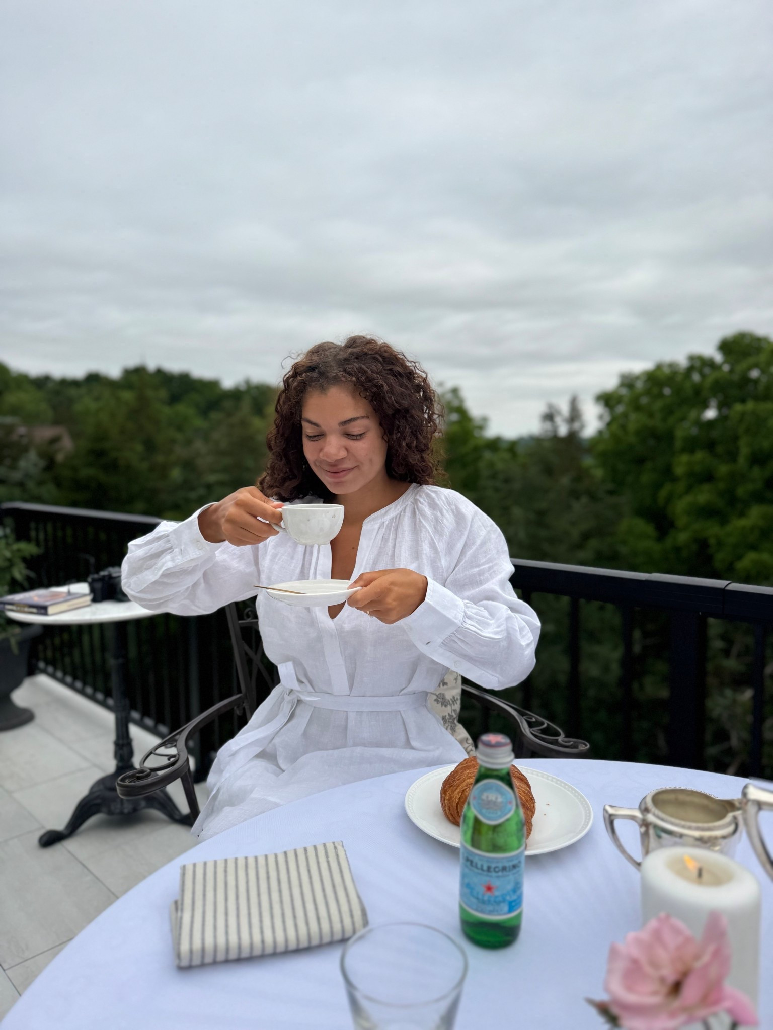 A white linen dress pairs is perfect to wear for a chic breakfast set up at your outdoor dining area 

#LTKParties #LTKSeasonal #LTKHome