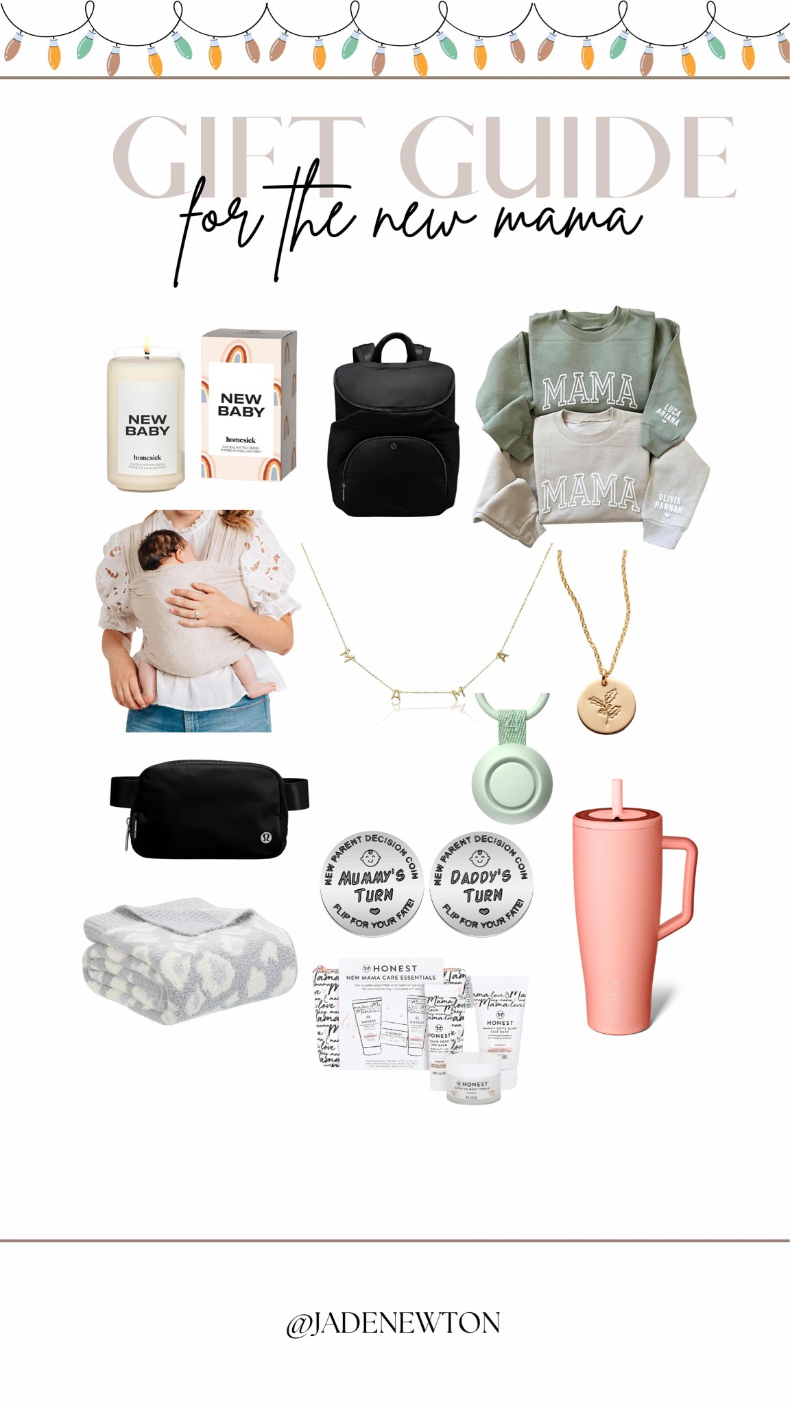 Some gift ideas for the new mom! After their registry has been bought and showers are over, these are what I find to be the best and most used things for a new mama!