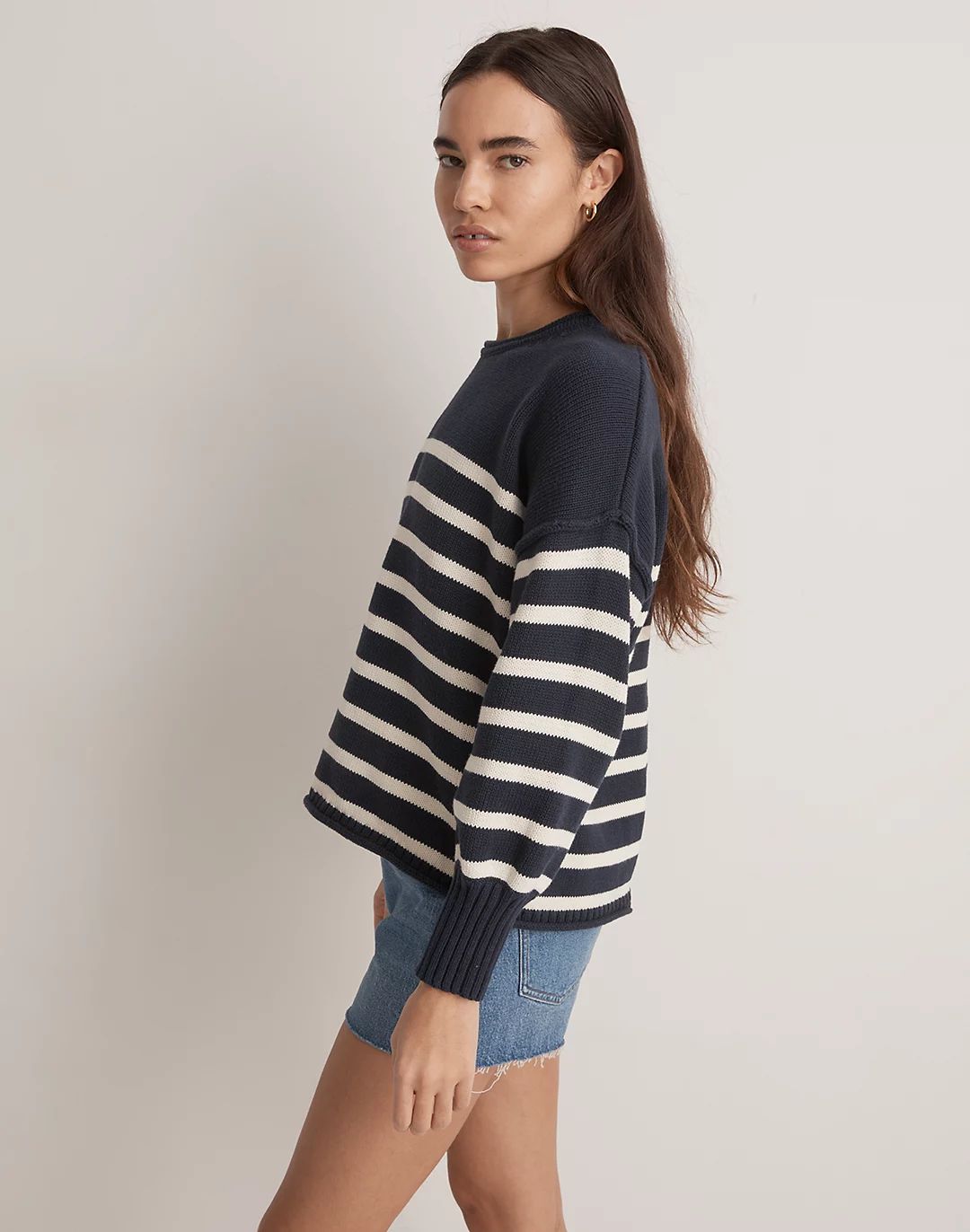 Conway Pullover Sweater in Nautical Stripe | Madewell