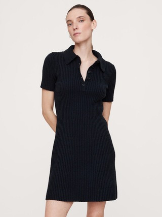 Ribbed Polo Sweater Dress | Banana Republic (US)