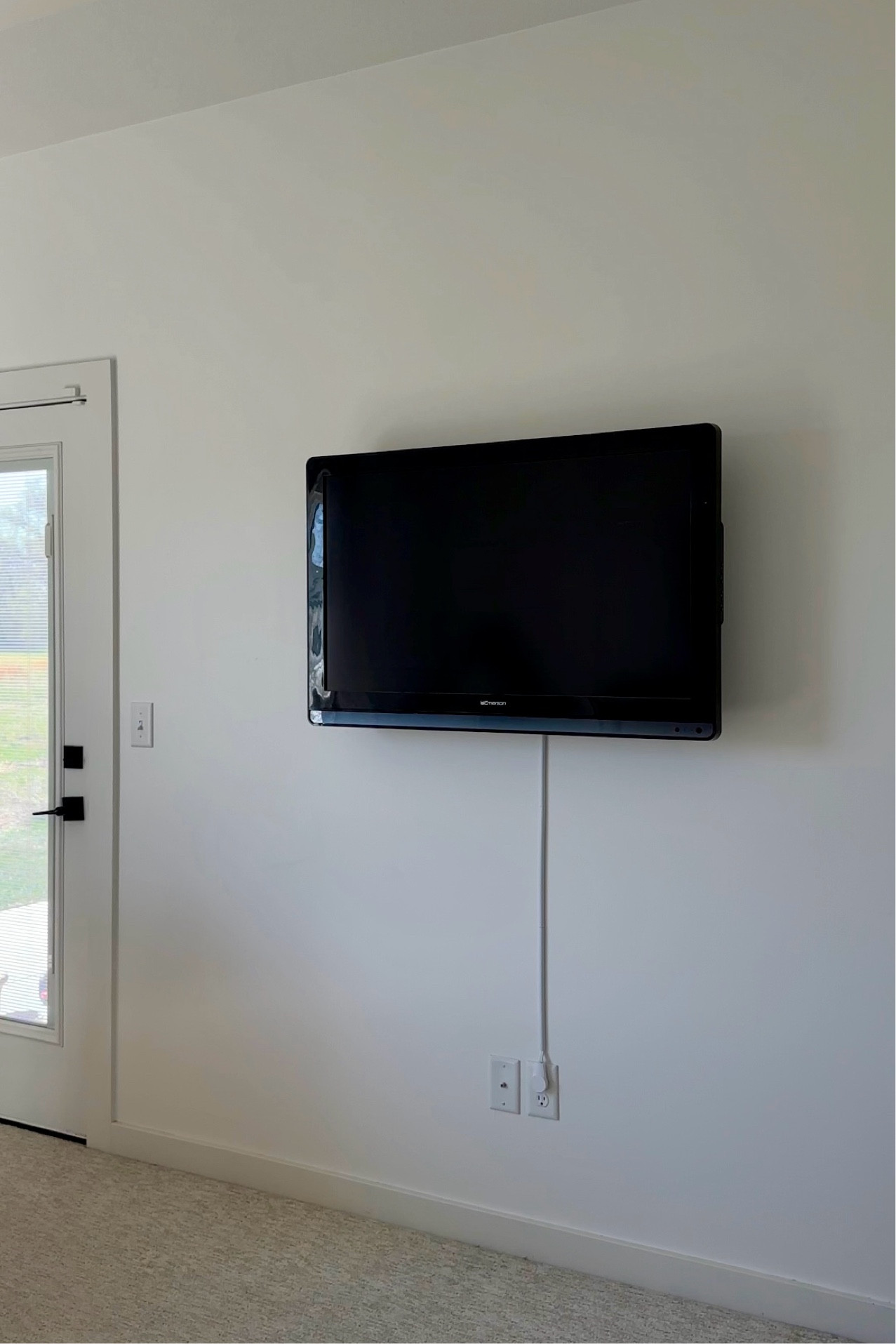 The best way I’ve found to “hide” the cords - without cutting into your wall. The 360 extension cord is KEY!

#LTKhome #LTKfindsunder50