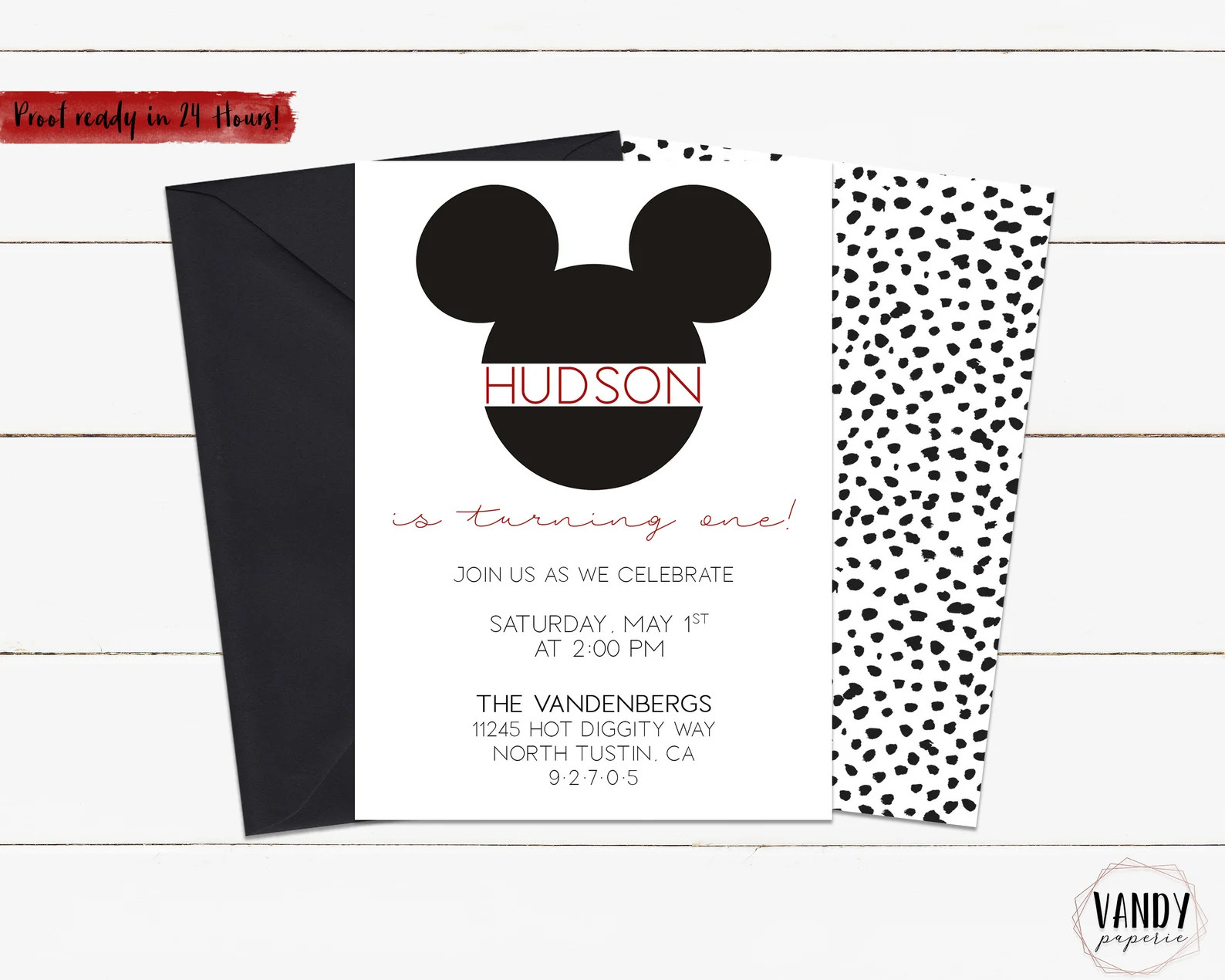 Modern Mickey Mouse Invitation, Printable Mickey Invitation, Mickey Mouse Invitation, Mickey Mous... | Etsy (US)