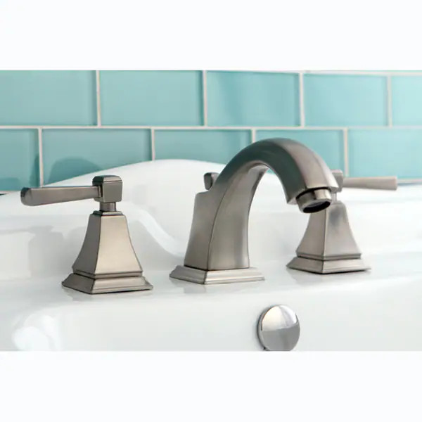 Satin Nickel Widespread Centerset Bathroom Faucet | Bed Bath & Beyond