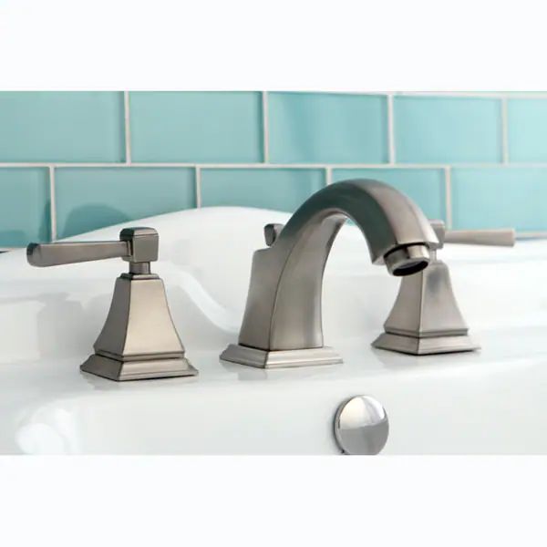 Satin Nickel Widespread Centerset Bathroom Faucet | Bed Bath & Beyond