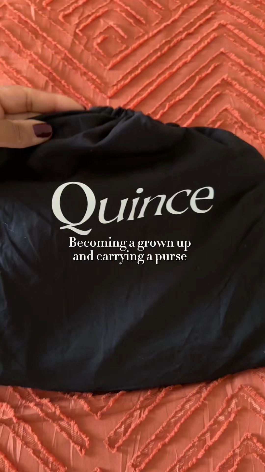 No judgment please🫣

I literally went from carrying an overpacked diaper bag for YEARS to carrying absolutely nothing.

Just the other day someone asked me, “Where is all your stuff?” And I was like, “Oh, it’s all in my phone. See my heavy duty phone case Hahaa” 😂😳🫣

Because in my mind, mom life trained me to survive with just my keys, my phone, and vibes y’all! 

But let me tell you, maturity hit me like, girllll…you are a whole adult woman, you need a purse. 

I absolutely love how timeless and classy this one is from @onequince! 

I cannot keep walking around with everything in my hands like I’m running late for carpool.

So here I am, entering my “real purse, real woman” era.

Being a SAHM turned working mom means I’m remembering how to take care of MY things again too.
And honestly? It feels cute. It feels organized. It feels like I finally graduated. 

Do you carry a purse?

#momlife #workingmom #quincepartner #momsover30

#LTKmomlife #LTKdayinmylife #LTKGiftGuide