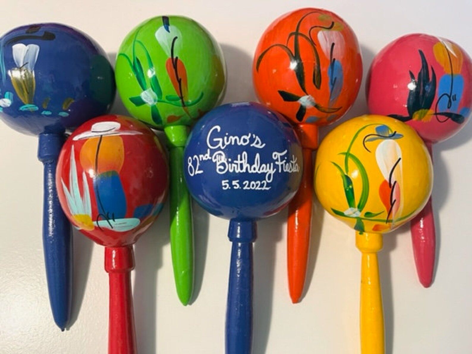 Each Custom Maraca Traditional Hand Painted With Names and - Etsy | Etsy (US)