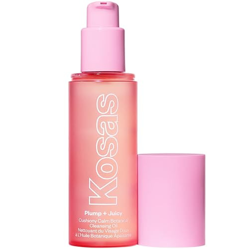Kosas Plump + Juicy Cushiony Calm Botanical Cleansing Oil – Hydrating Makeup Remover for Sensitive Skin, Non-Greasy Oil Cleanser with Ceramides & Squalane for Soft, Soothed Skin​ | Amazon (US)