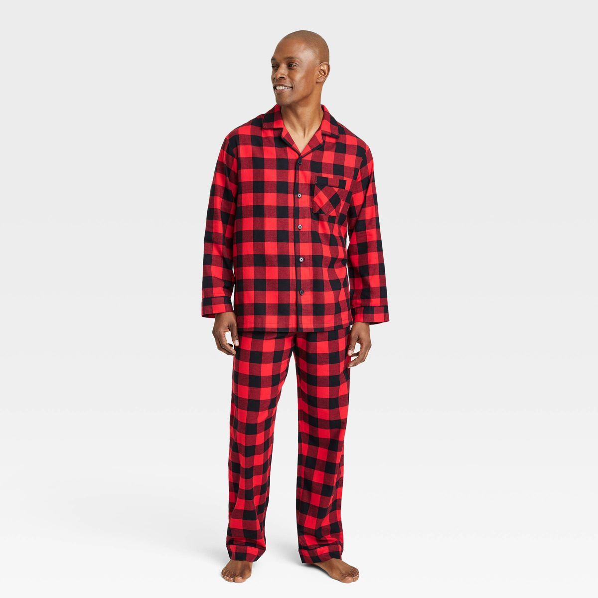 Men's Buffalo Check Flannel Matching Family Pajama Set - Wondershop™ Red | Target