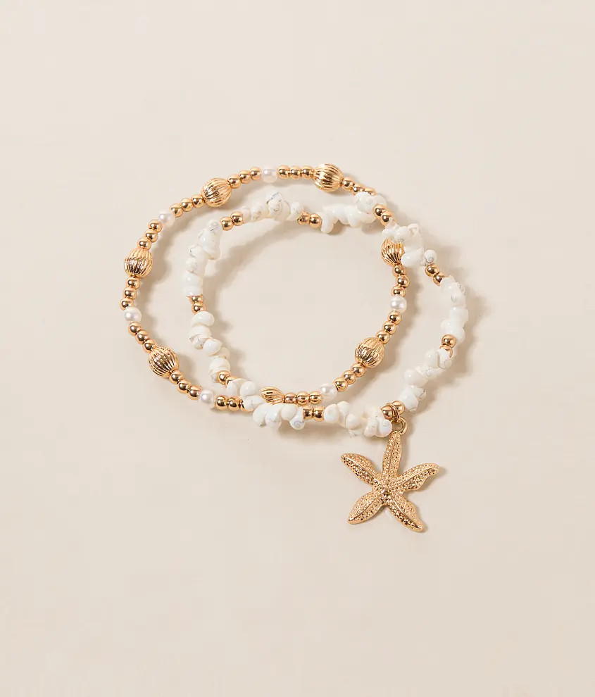 2 Pack Starfish Bracelet Set | Buckle