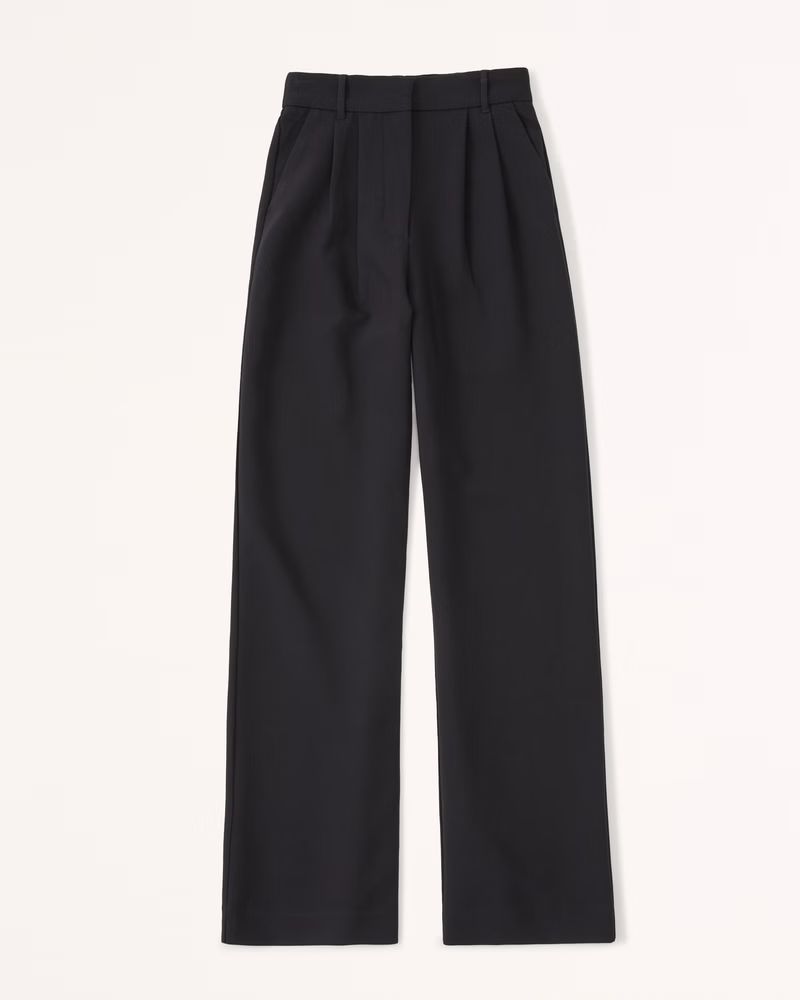 A&F Sloane Tailored Wide Leg Pant | Abercrombie & Fitch (US)