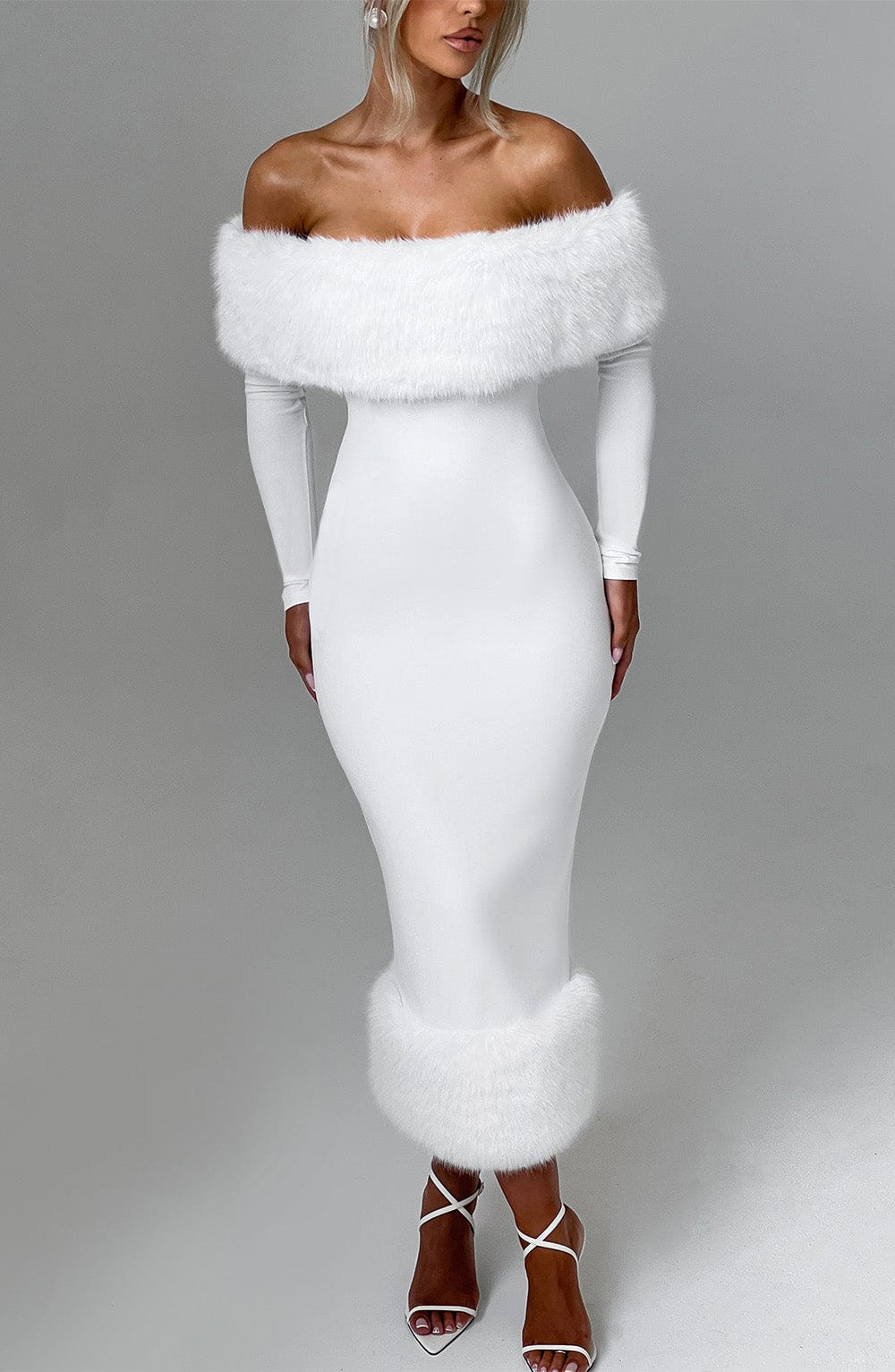 Vittoria Midi Dress - Ivory | Babyboo (global)