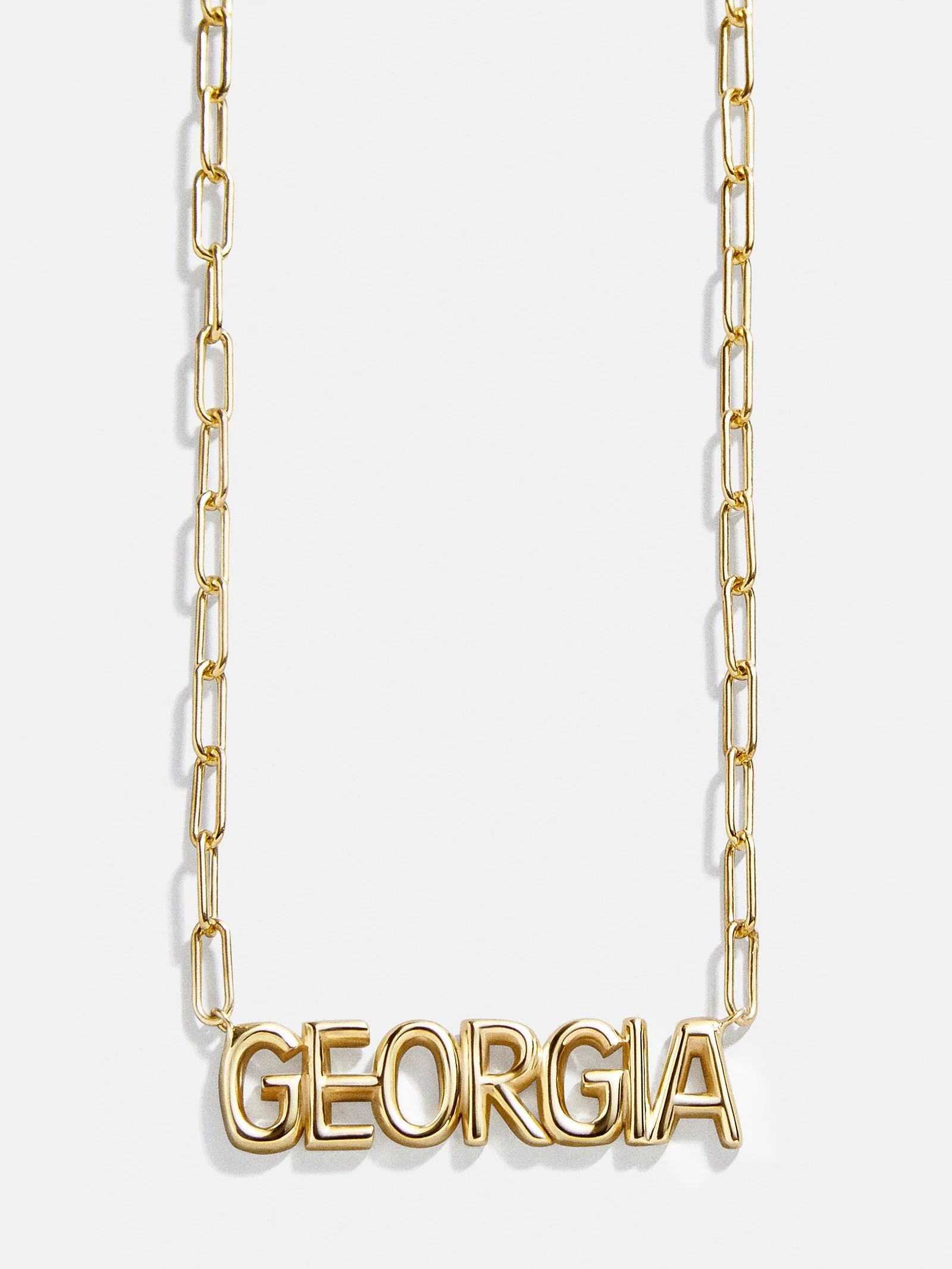 18K Gold Hera Nameplate Necklace | BaubleBar (US)