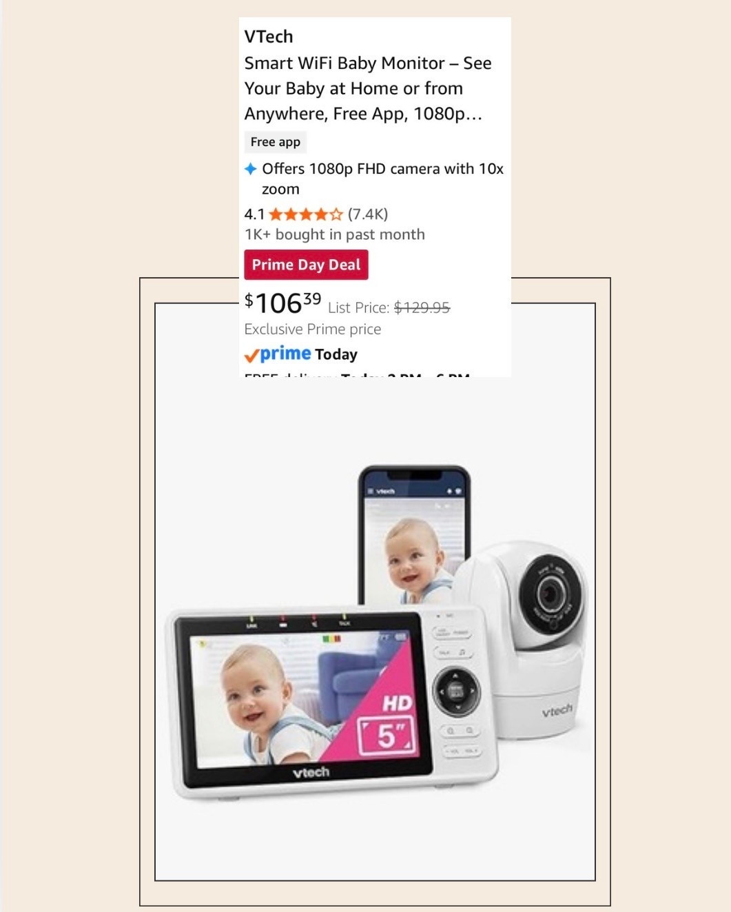 Baby monitor sale! Prime deals!

Prime deals
Amazon deals
Baby deals

#LTKBump #LTKKids #LTKBaby