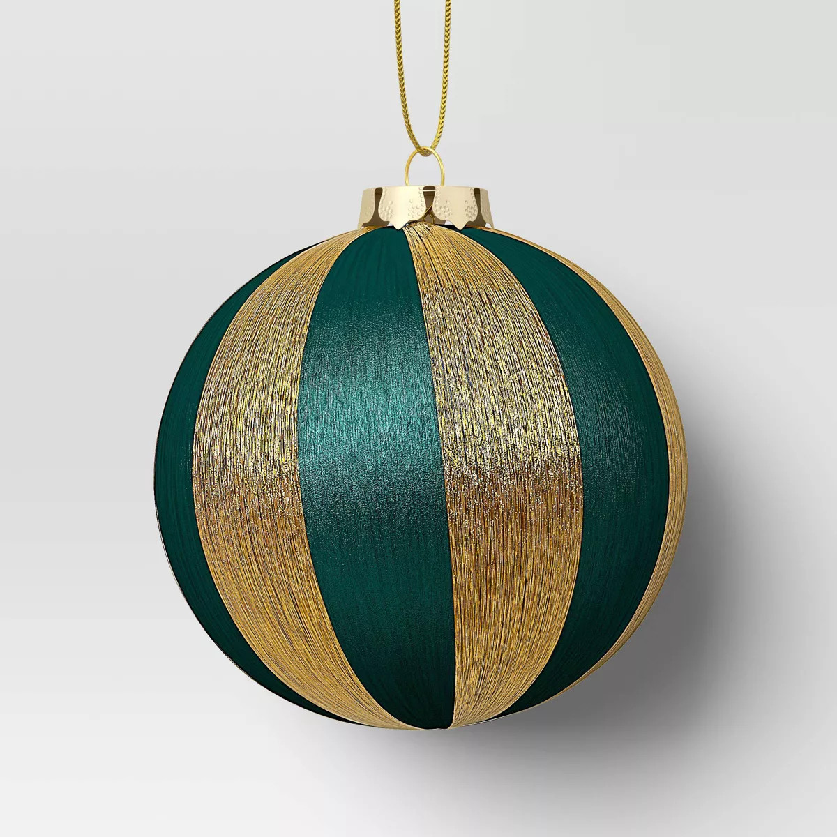 3.5" Christmas Thread Wrapping Ornament Emerald Green - Wondershop™ | Target