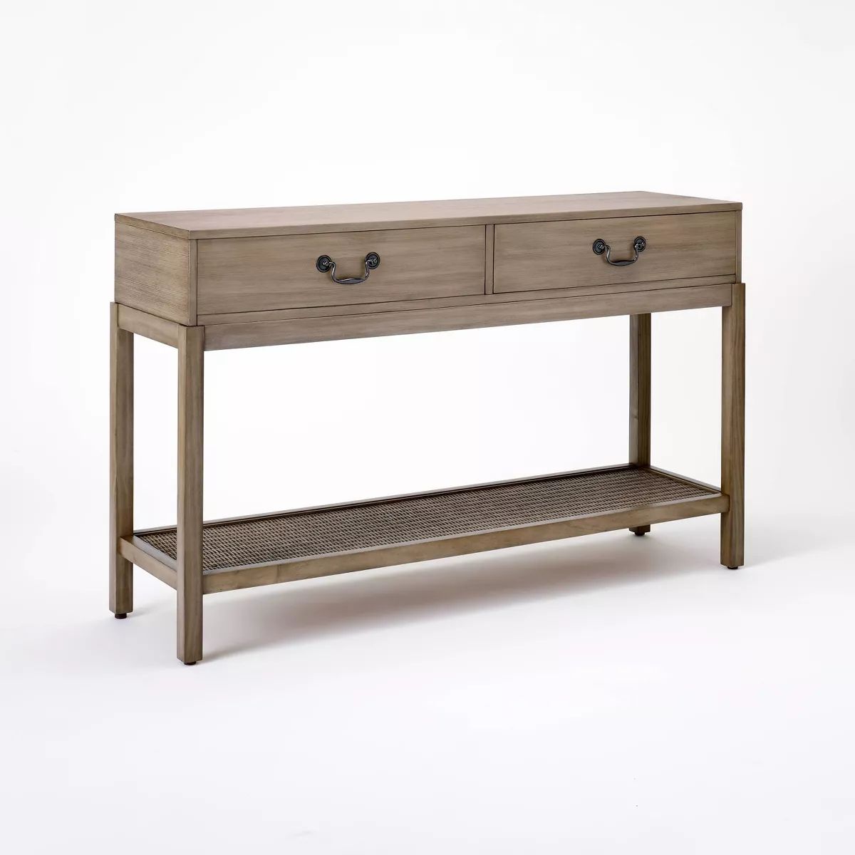 Brandeis Woven Console Table Brown - Threshold™ designed with Studio McGee | Target