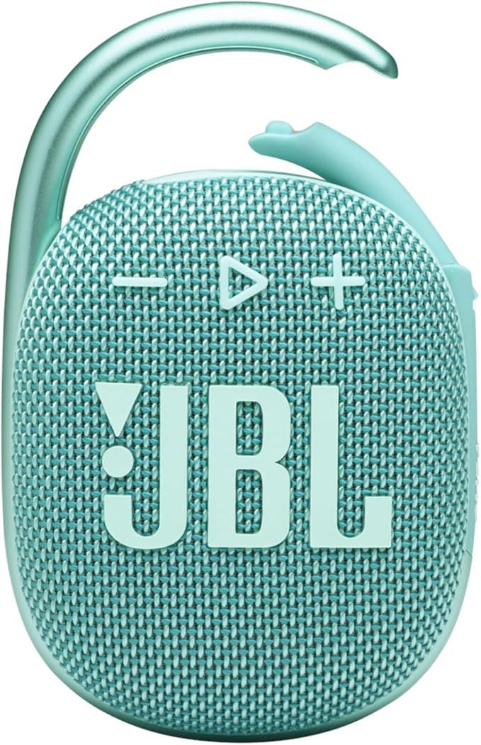 JBL Clip 4, Teal - Portable Bluetooth 5.1 Speaker - Up to 10 Hours of Play - Waterproof & Dust Re... | Amazon (US)