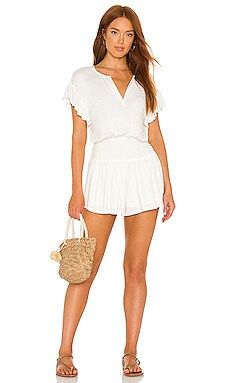 Lovers + Friends Wells Playsuit in Buttercream from Revolve.com | Revolve Clothing (Global)