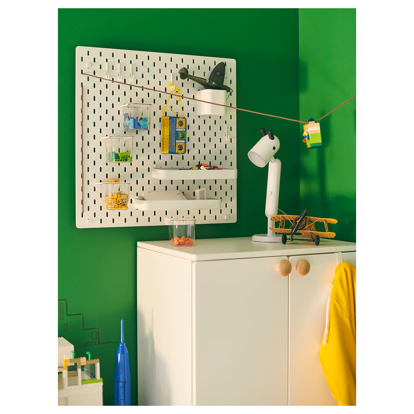 IKEA SKÅDIS pegboard combination, white, 22x22 | IKEA US