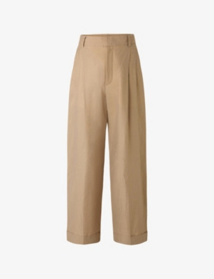 Watson Wide-Leg High-Rise Cotton Trousers | Selfridges