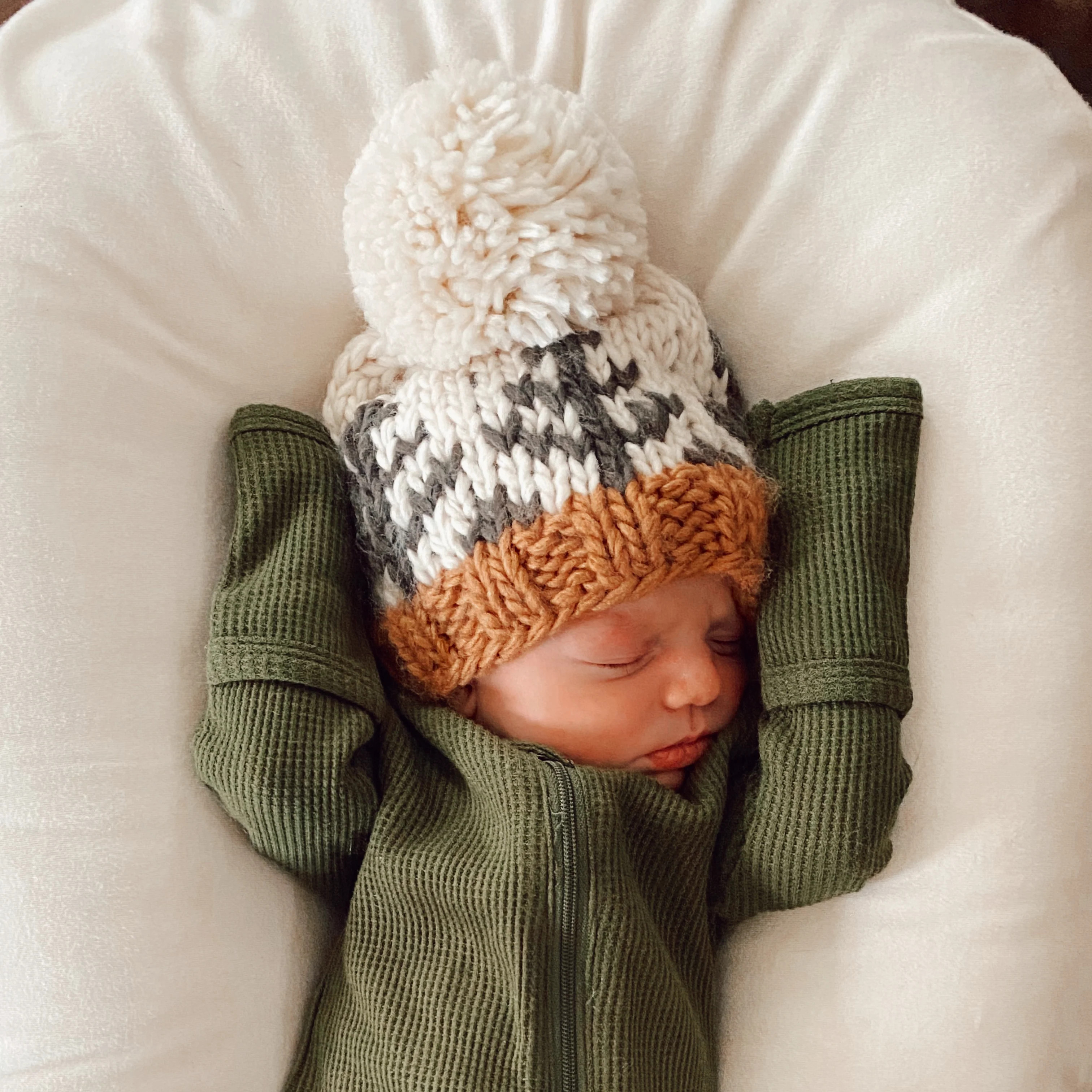 Forest Knit Pom Hat | SpearmintLOVE