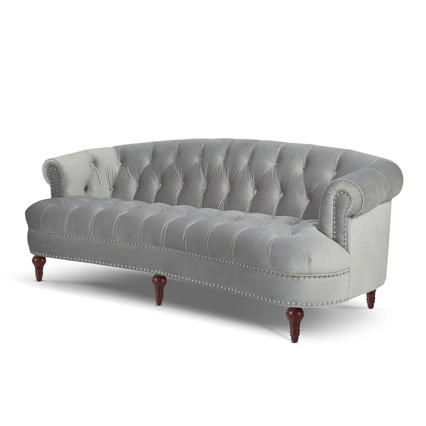 Corbyn 84'' Velvet Rolled Arm Chesterfield Sofa | Wayfair Professional