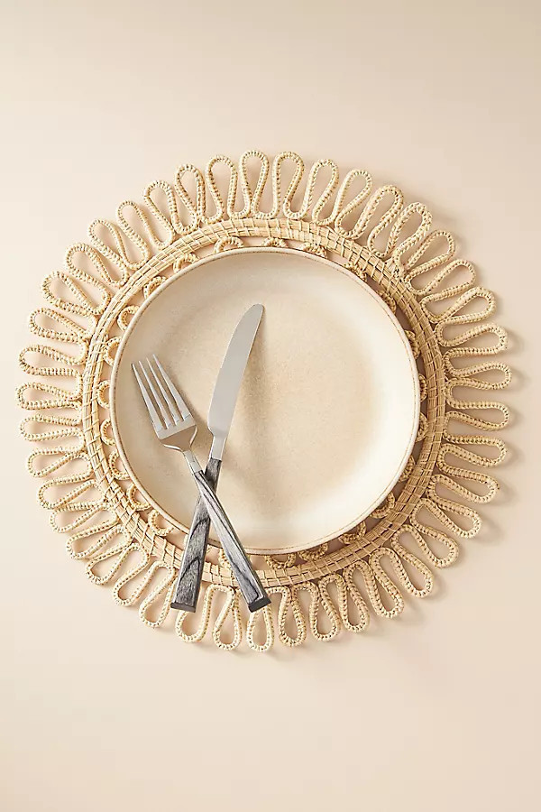 Double Loop Handwoven Placemat | Anthropologie (US)