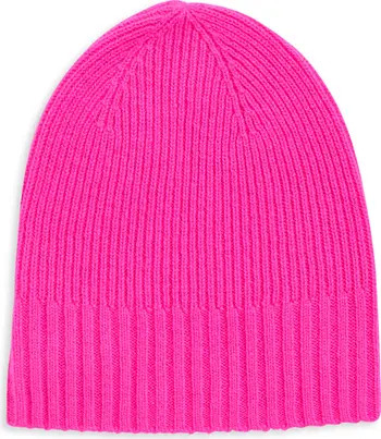 Rib Cashmere Beanie | Nordstrom