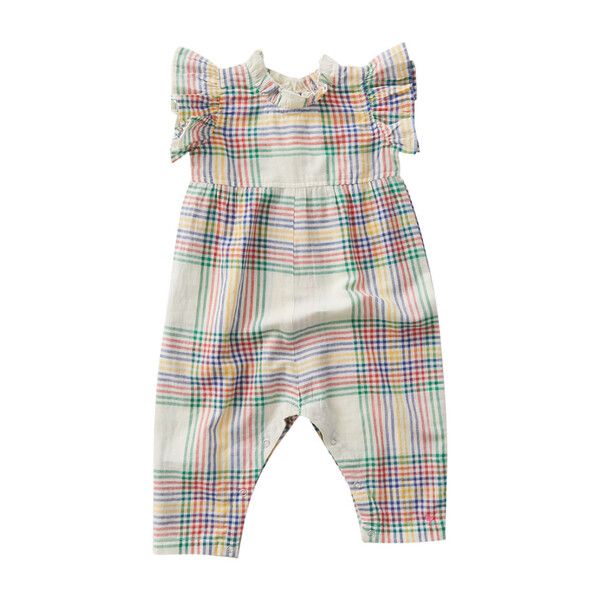 Jennifer Jumper, Antique White Multi Plaid | Maisonette