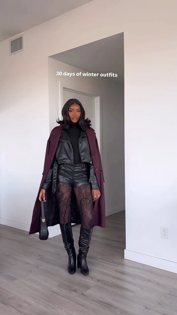 outfit i wore for brunch. save for later 🖤 would you wear this? 

follow (@mz_zae ) for more outfit inspo 

#outﬁtinspo #grwmreel #winteroutfitideas #explore