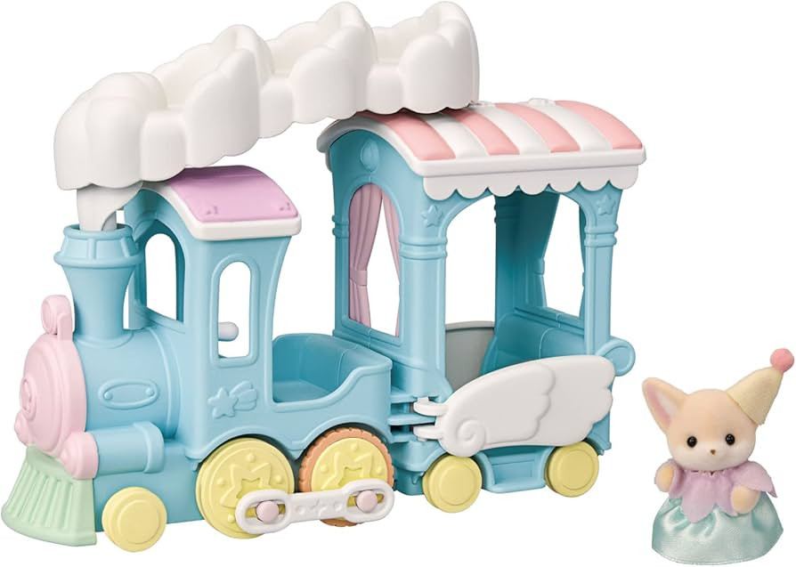Calico Critters Floating Cloud Rainbow Train - Toy Vehicle Playset with 1 Collectible Figure | Amazon (US)