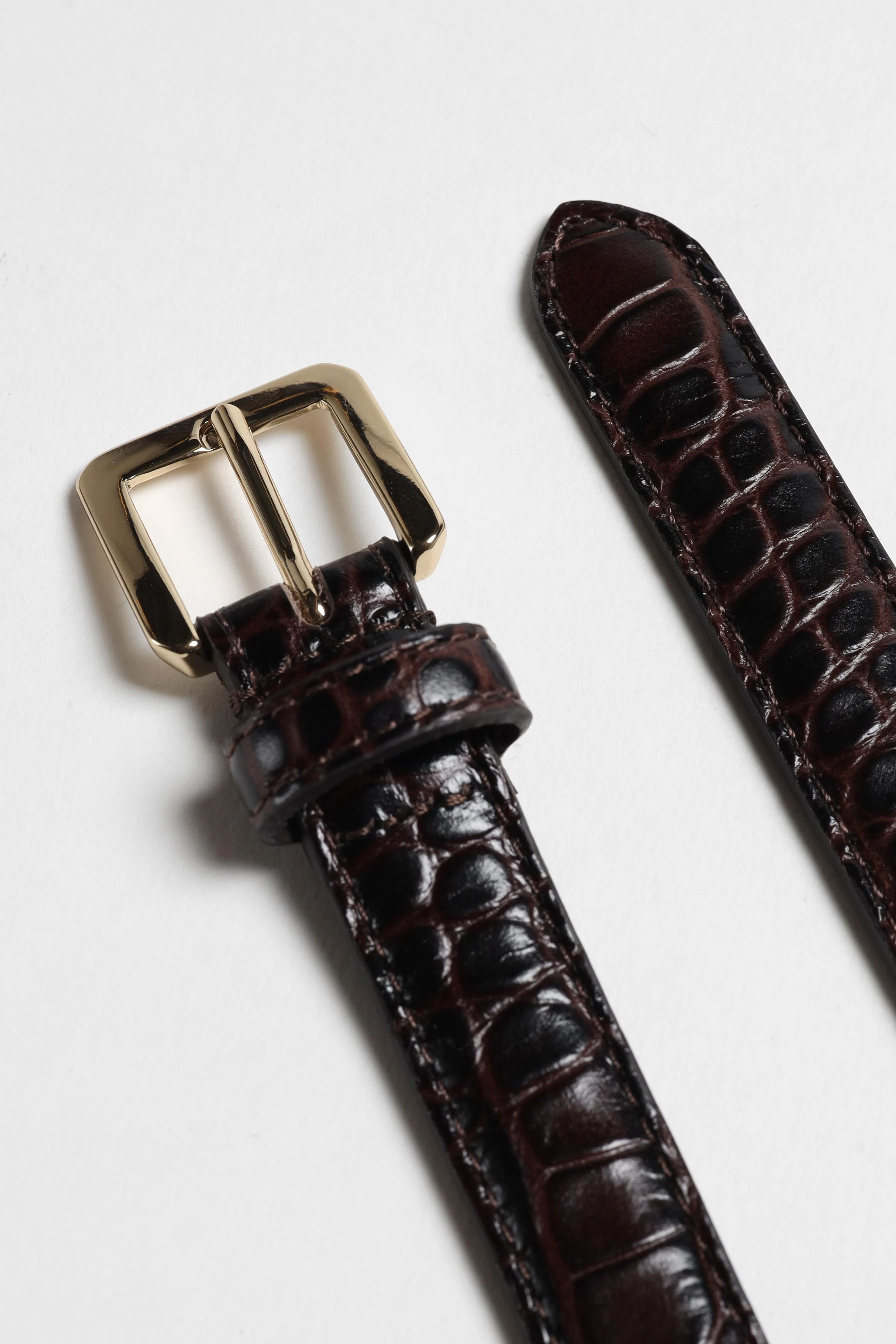 Gürtel Lorian in Brown Croco | ANITA HASS