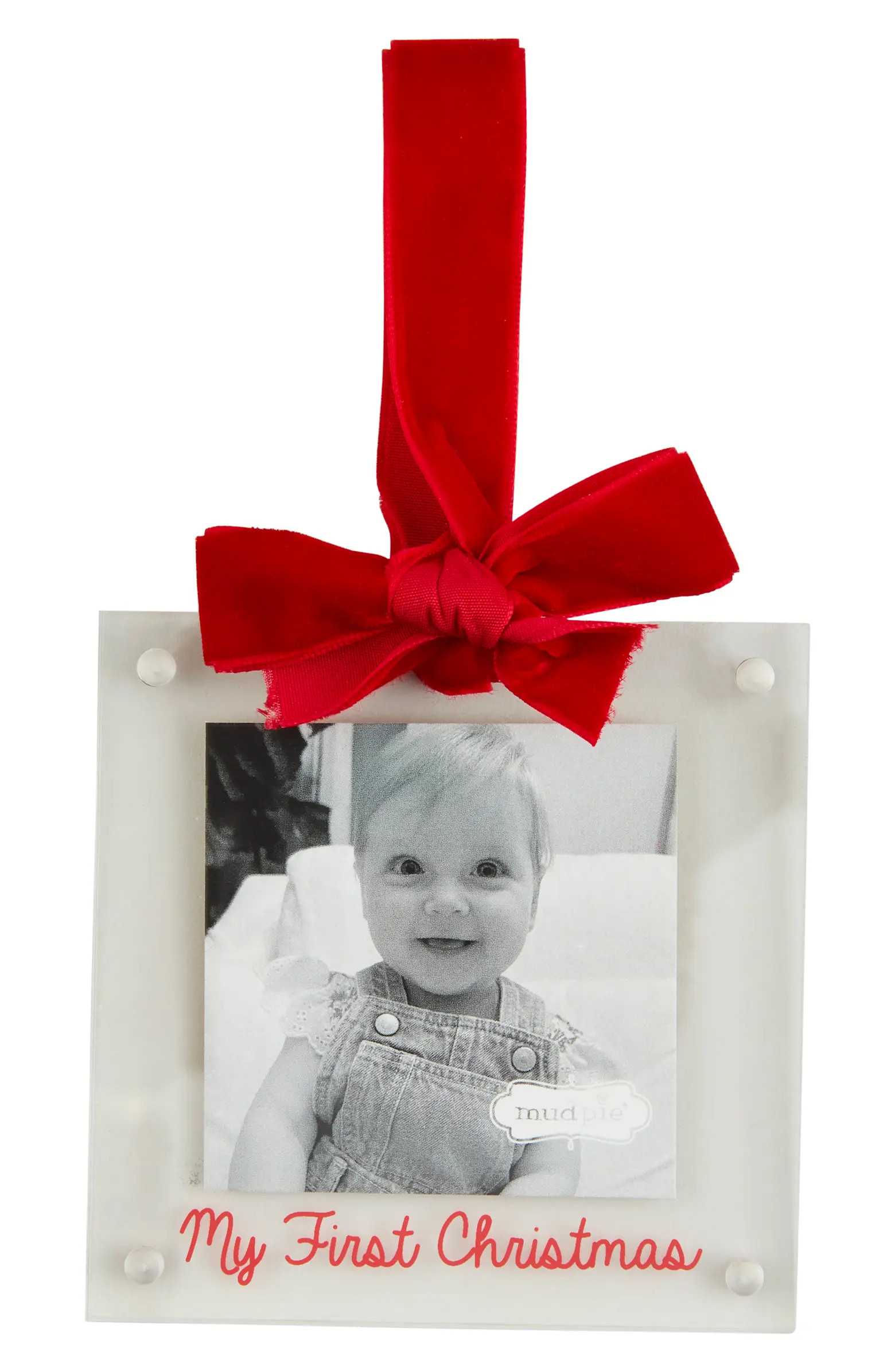 Baby's First Christmas 4 x 4-Inch Picture Frame Ornament | Nordstrom