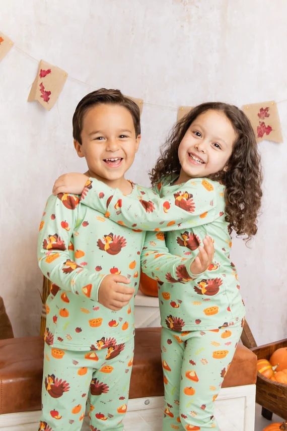 Boy's Thanksgiving Pajamas/ Matching Sibling Thanksgiving - Etsy | Etsy (US)