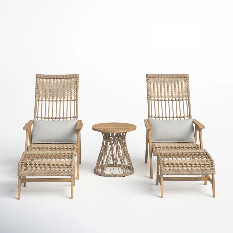 Anyston 5 Piece Teak Seating Group | Birch Lane