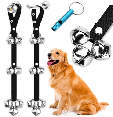 BLUETREE 2 Pack Dog Doorbells Premium Quality Training Potty Great Dog Bells Adjustable Door Bell Dog Bells for Potty Training Your Puppy The Easy Way - 7 Extra Large Loud 1.4 DoorBells | Amazon (US)