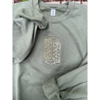 Cowgirl Boots Embroidered Sweatshirt L Crewneck Cowboy Sweater Hoodie | Etsy (US)