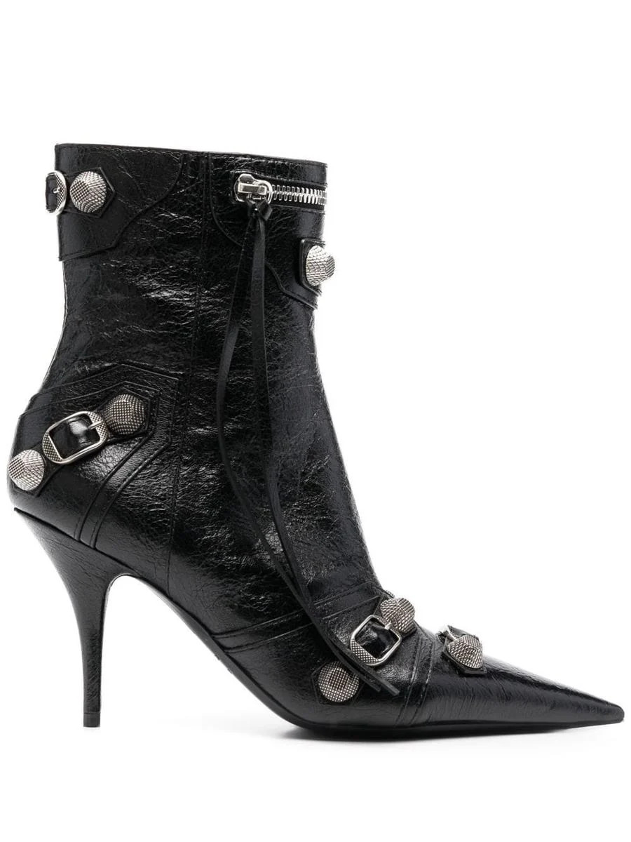 Balenciaga Le Cagole Leather Boots | Baltini