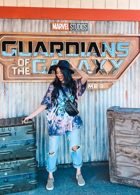 Loving this pop Guardians of the Galaxy Vol. 3 pop up, during Coachella! Wore a blink 182 T-shirt since they played last night and paired it with distress denim!

#LTKSeasonal #LTKFestival #LTKtravel