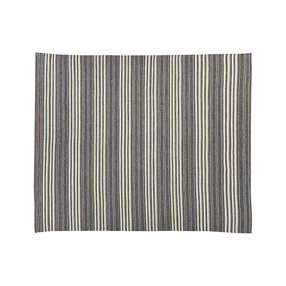 Hesper Striped Indoor/Outdoor Rug | Crate and Barrel | Crate & Barrel